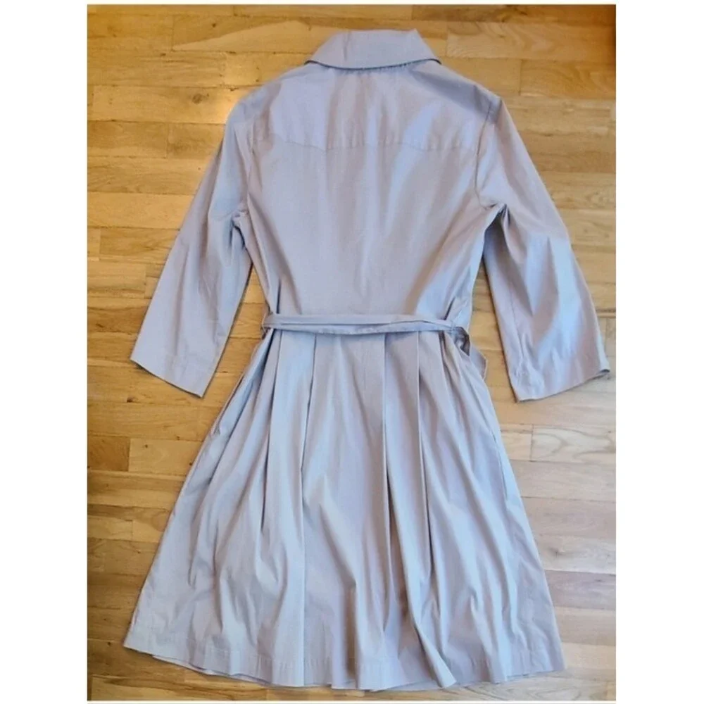 Tory Burch Blythe Khaki Safari Shirt Dress Resortwear Old Money Quiet Luxury 8